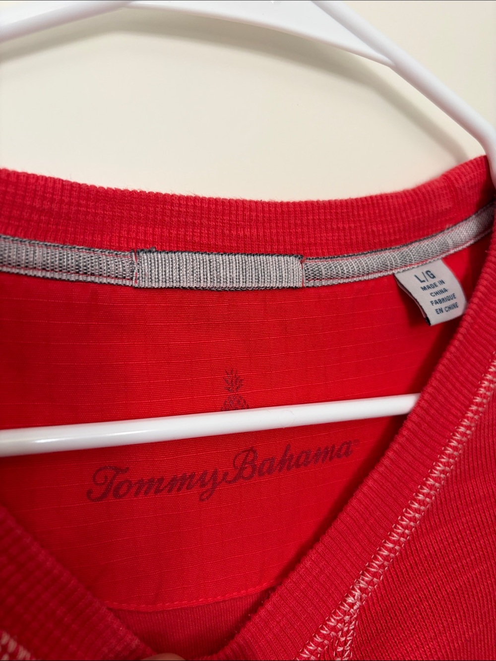 Tommy Bahama Vibrant Red Crewneck Pullover Sweatshirt Pima Cotton Size Large - Picture 4 of 8